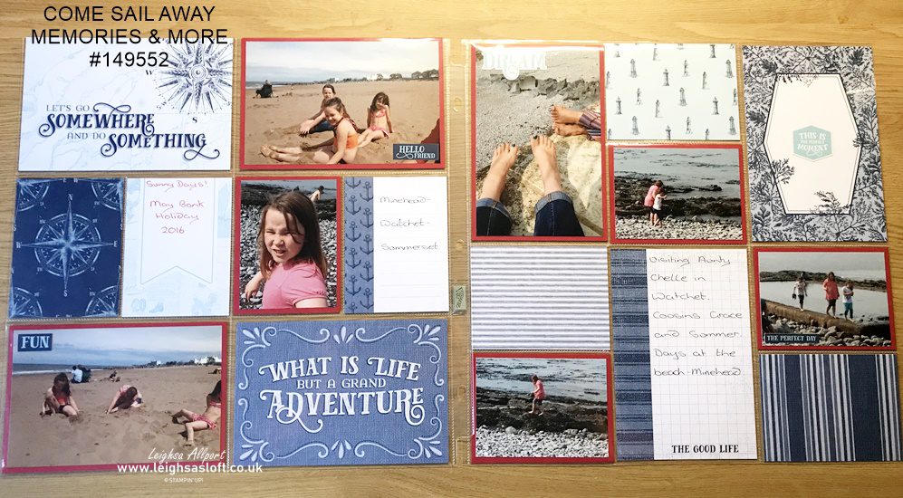 Mermories & More scrapbook layout