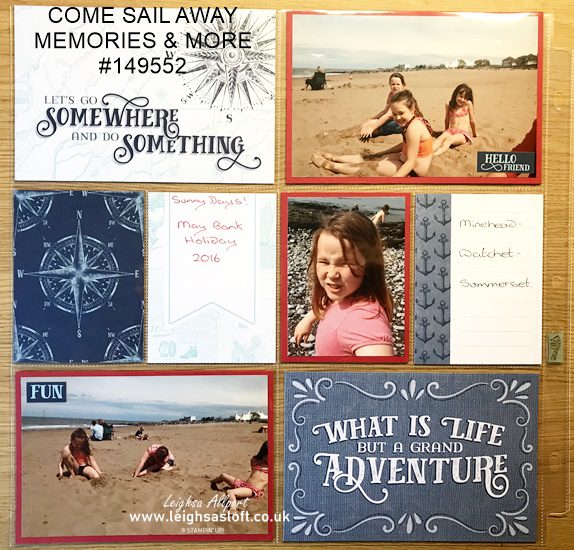 memories & more scrapbook layout