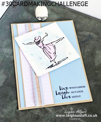 watercolour card live laugh love beautiful you #leighsasloft #stampinup