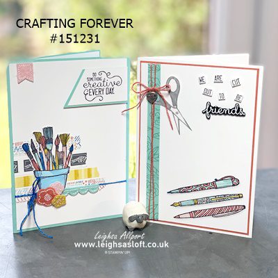 crafty greetings cards cards for crafters crafting forever do something creative every day #leighsasloft #stampinup