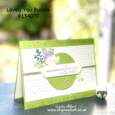#GDP242 #gdp242 Lovely You bundle stamp set miles apart, but still in my heart fussy cut flowers