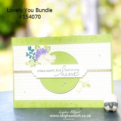 #GDP242 #gdp242 Lovely You bundle stamp set miles apart, but still in my heart fussy cut flowers