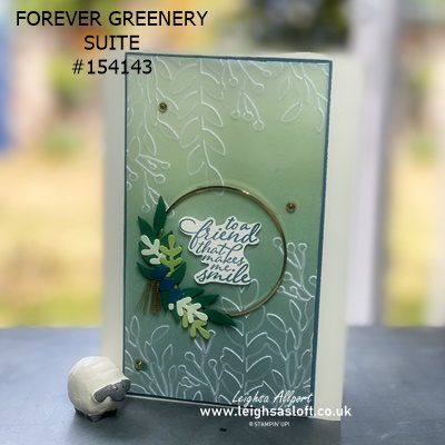 forever greenery suite gold hoop card