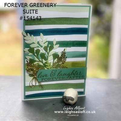 Forever greenery suite card