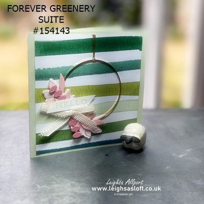 forever greenery card cased from the catalogue