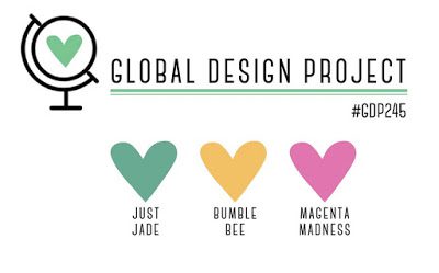 #gdp245 Global Design Project #245 Colour Challenge Just Jade, Bumble Bee and Magenta Madness