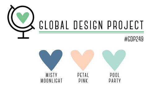 GLOBAL DESIGN PROJECT #GDP249 COLOUR COMBO MISTY MOONLIGHT, PETAL PINK, POOL PARTY