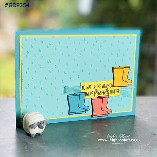 Friends forever card using under my umbrella stamp set #gdp254