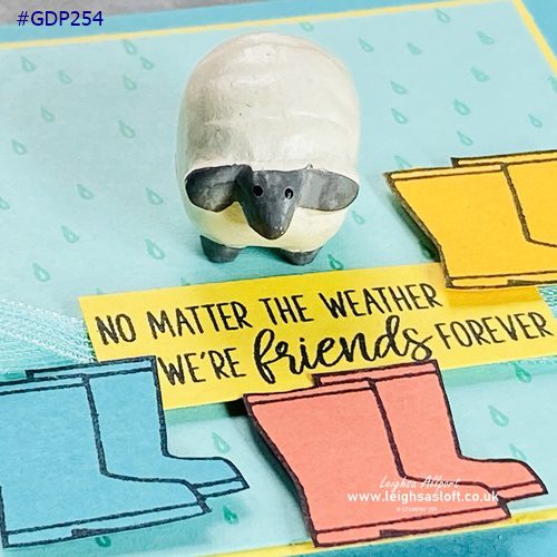 Friends forever card using under my umbrella stamp set #gdp254