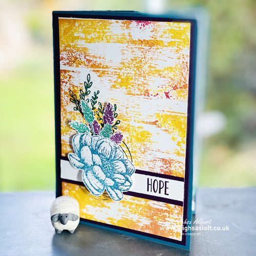 Hope Autumn Card Using Drybrush, Comfort & Hope and Tasteful Textures