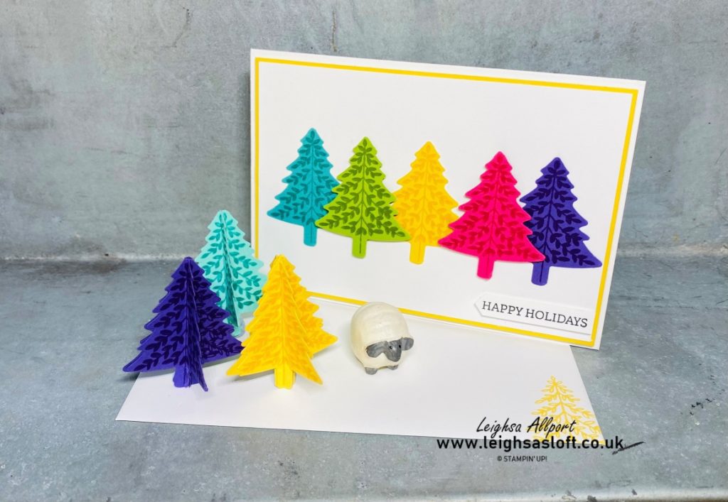 Happy Holidays Non Traditional Christmas Colour Rainbow card