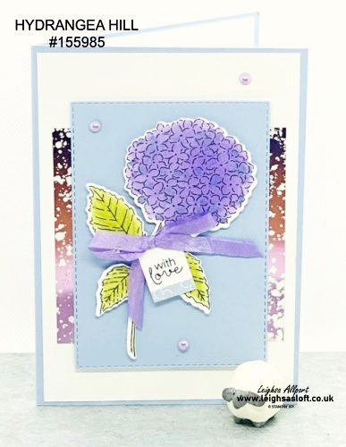 Hydrangea Hill With Love Card