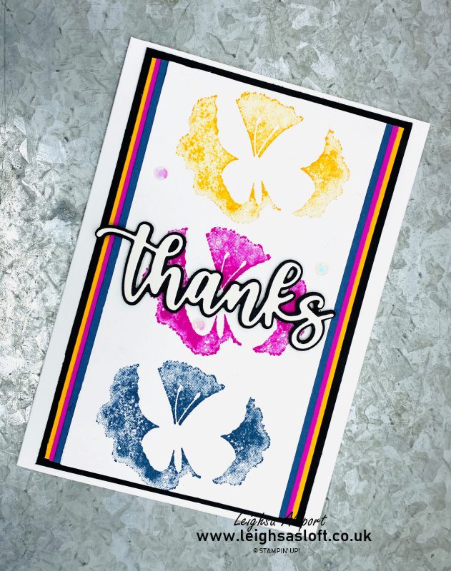 Simple Thanks using Amazing Silhouettes Bundle and #GDP329 colour combo 