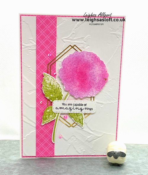 Pretty in Pink Hydrangea card