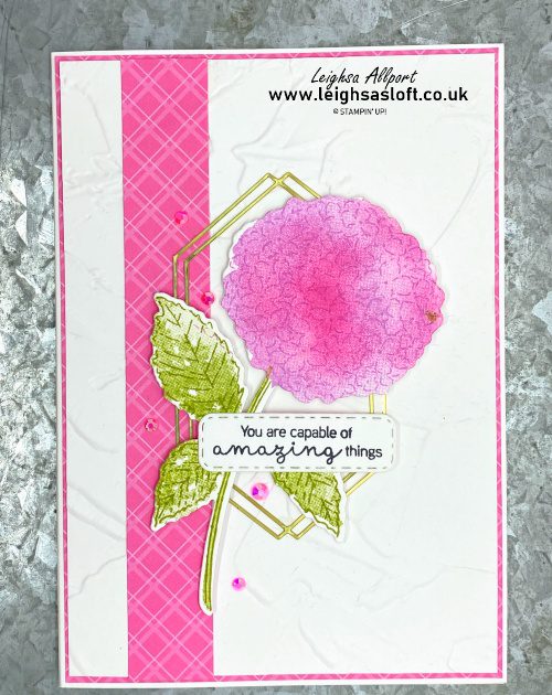 Pretty in Pink Hydrangea card