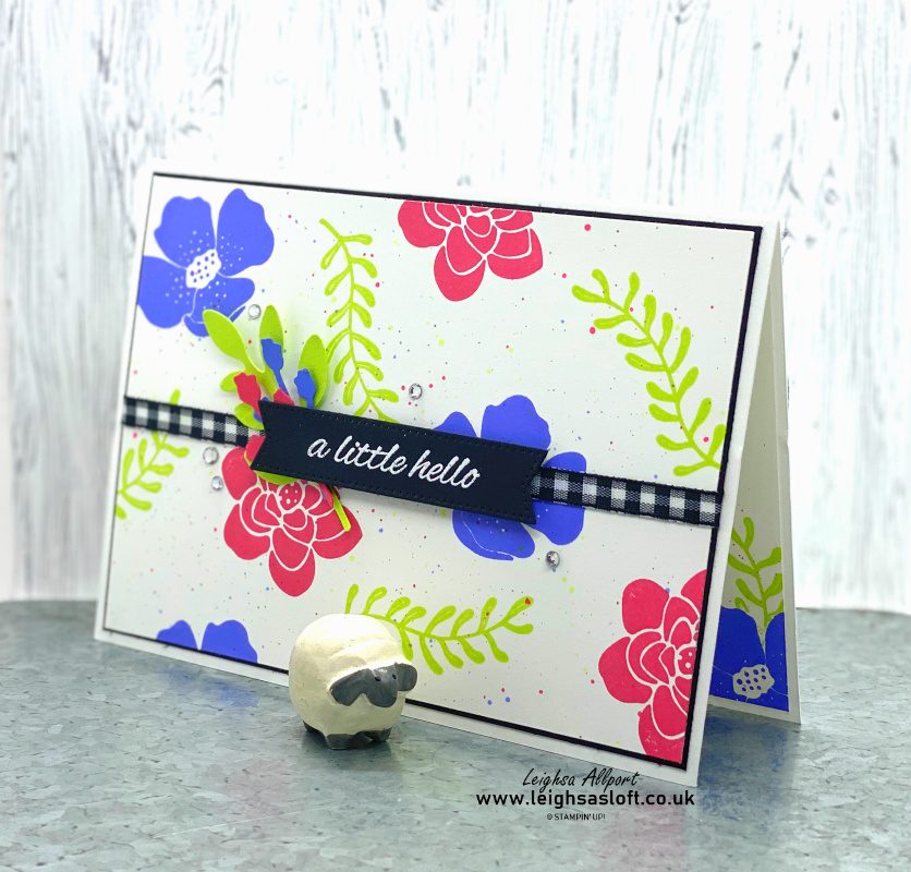 A little hello with Boughs & Blossoms stamp set and 3 2022-2024 incolours