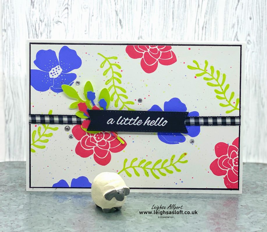 A little hello with Boughs & Blossoms stamp set and 3 2022-2024 incolours
