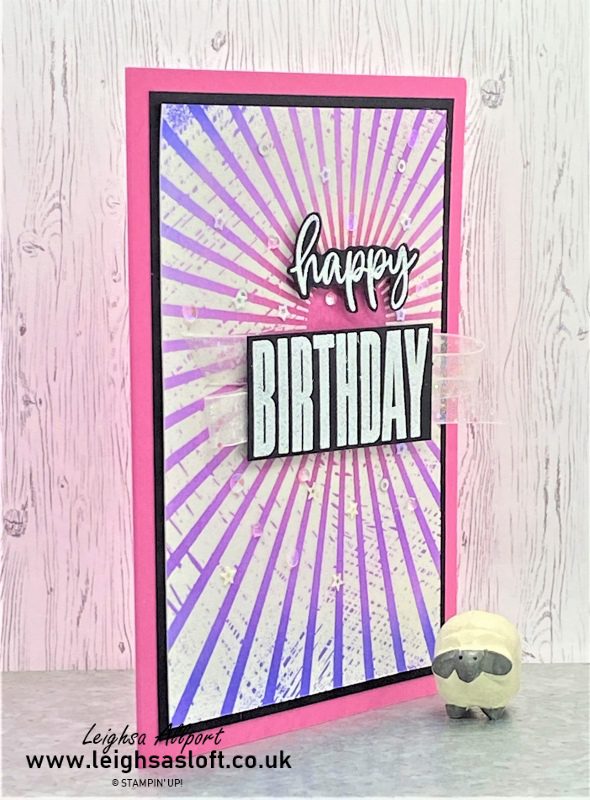 Happy Birthday Heat Embossed Background