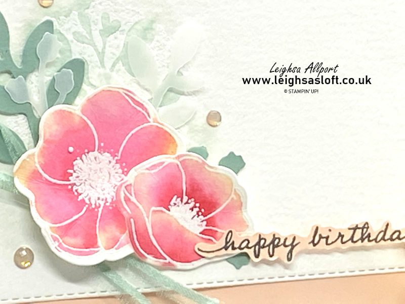 Watercolour Flowers Birthday Card for #GDP365