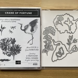 Crane of fortune stamp set & good fortune dies