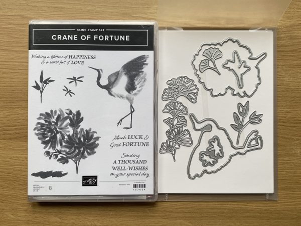 Crane of fortune stamp set & good fortune dies