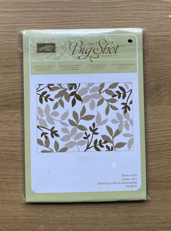 Layered leaves dynamic textured impressions embossing folder