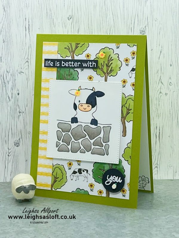 Simple Layout for #GDP378 sketch challenge, using Peekaboo Farm stamp set and Day At The Farm DSP