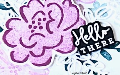 Creating a Floral Card for a Colour Challenge