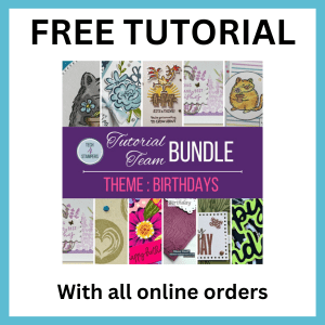 Free Tutorial with all online orders