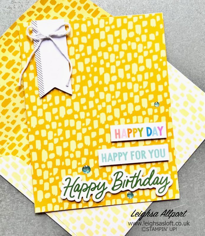 No Image, Just Words birthday card, using the Mix & Match Ephemera packs