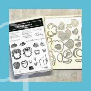 Pansy Patch Stamp and Die Bundle