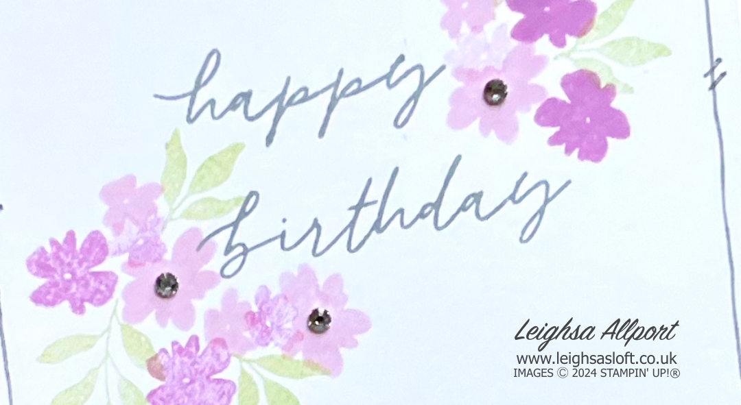 Creating A Quick & Easy Birthday Card Using Simple Stamping