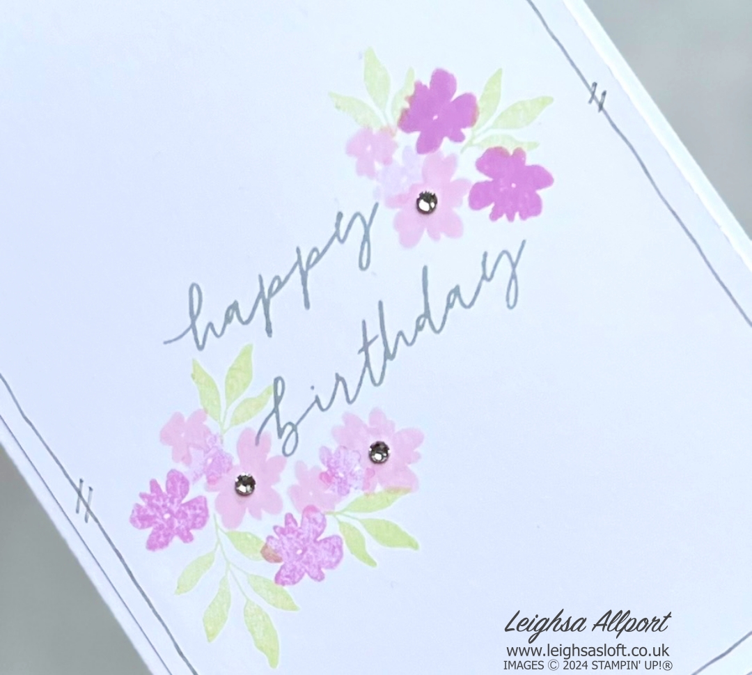 Using the Cake Celebration stamp set and simple stamping to create a quick & easy Birthday card.