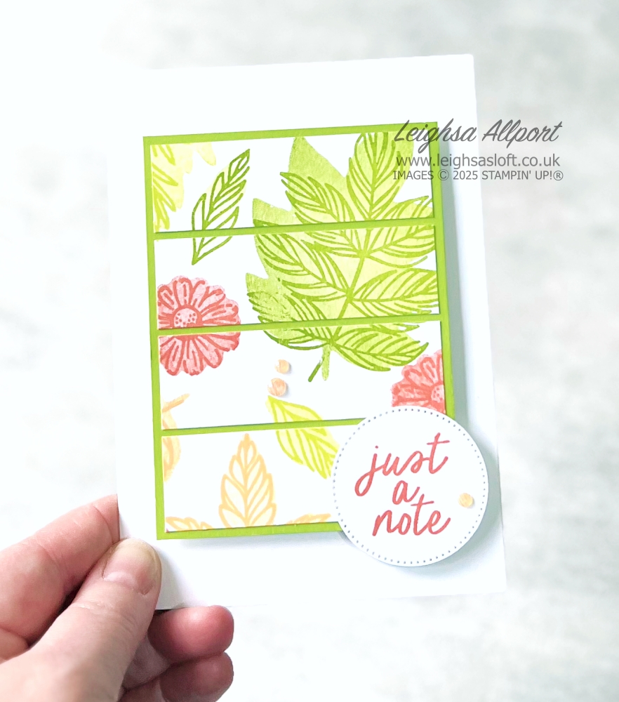 T4S February Blog Hop - Springtime One Sheet Wonder Using a Natural Botanicals stamp set to create a one sheet wonder.