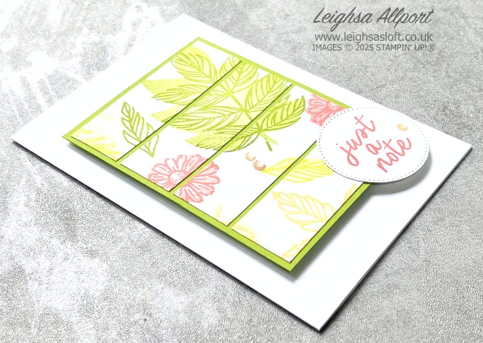 T4S February Blog Hop - Springtime One Sheet Wonder Using a Natural Botanicals stamp set to create a one sheet wonder.