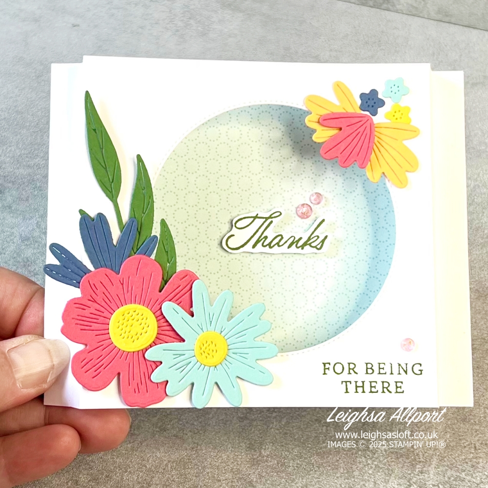Easy Shadow Box Card using the Floral Impressions Suite.