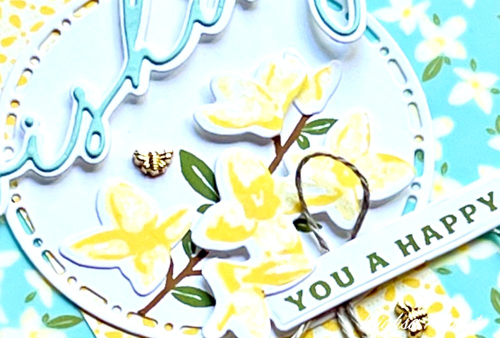 How I Use A Sketch To Create A Pretty Birthday Card.