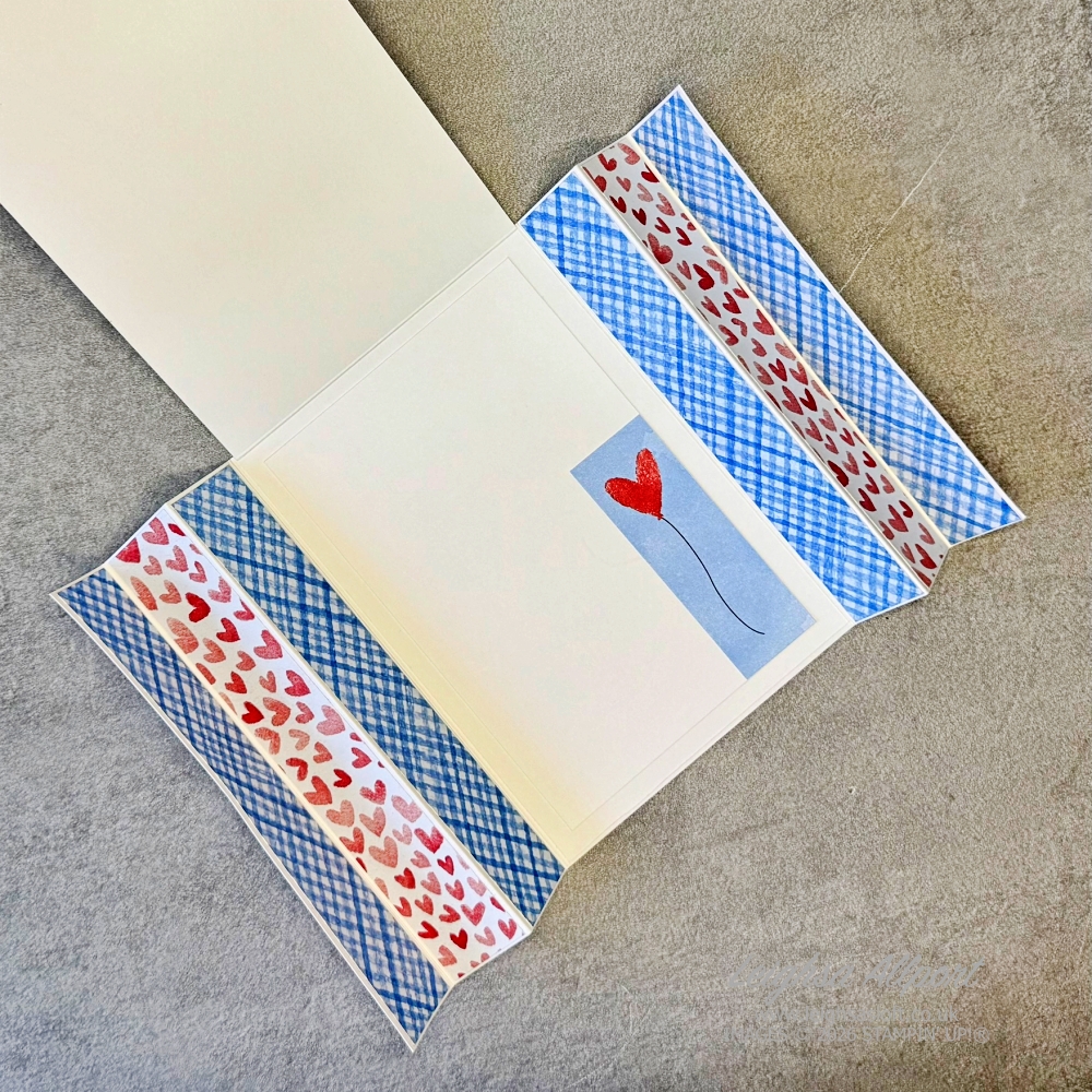 Love Notes Valentines Card. Simple fun fold.