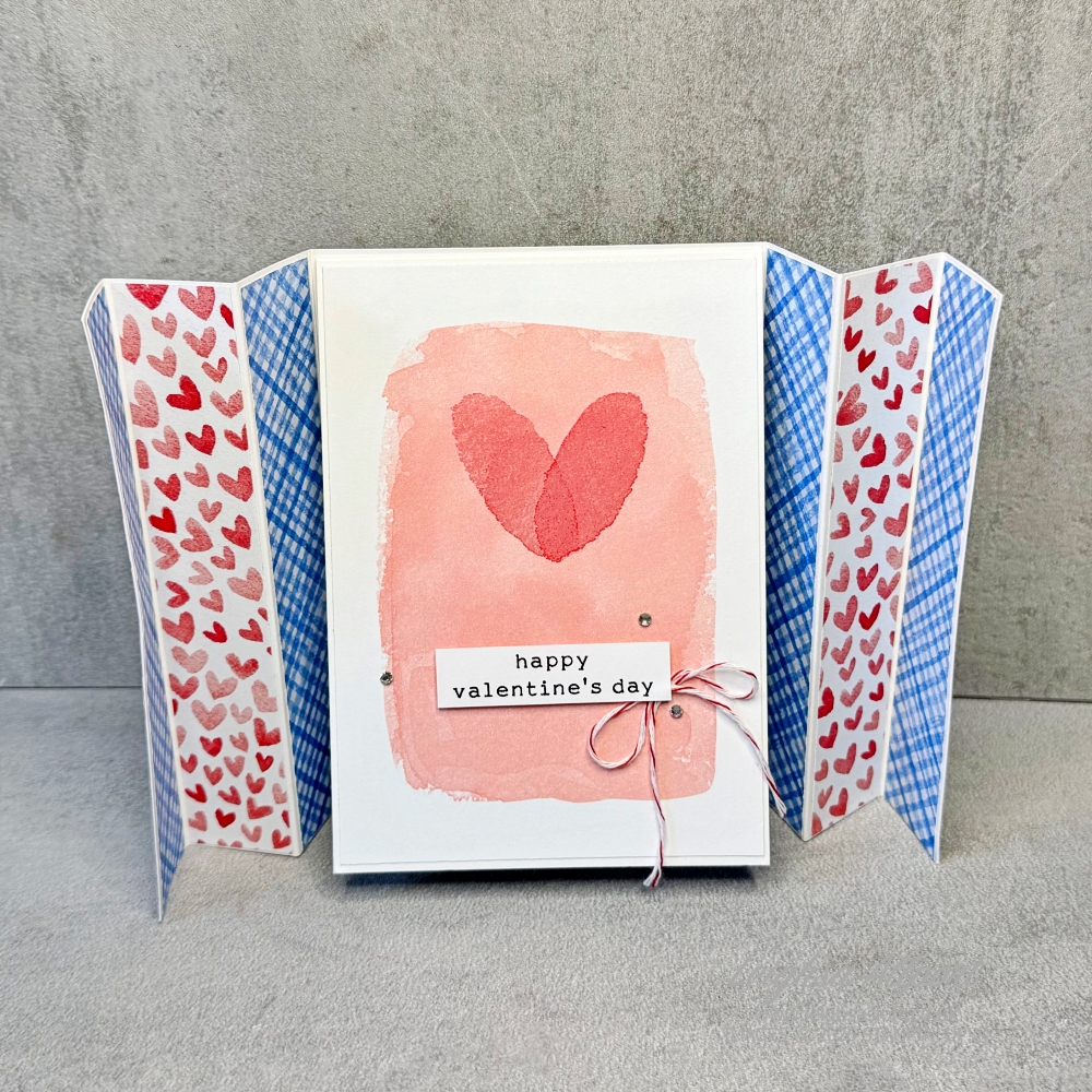 Love Notes Valentines Card. Simple fun fold.