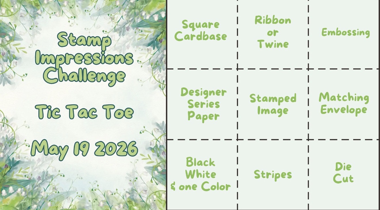 Stamp Impression EUrope May 2026 Tic Tac Toe
