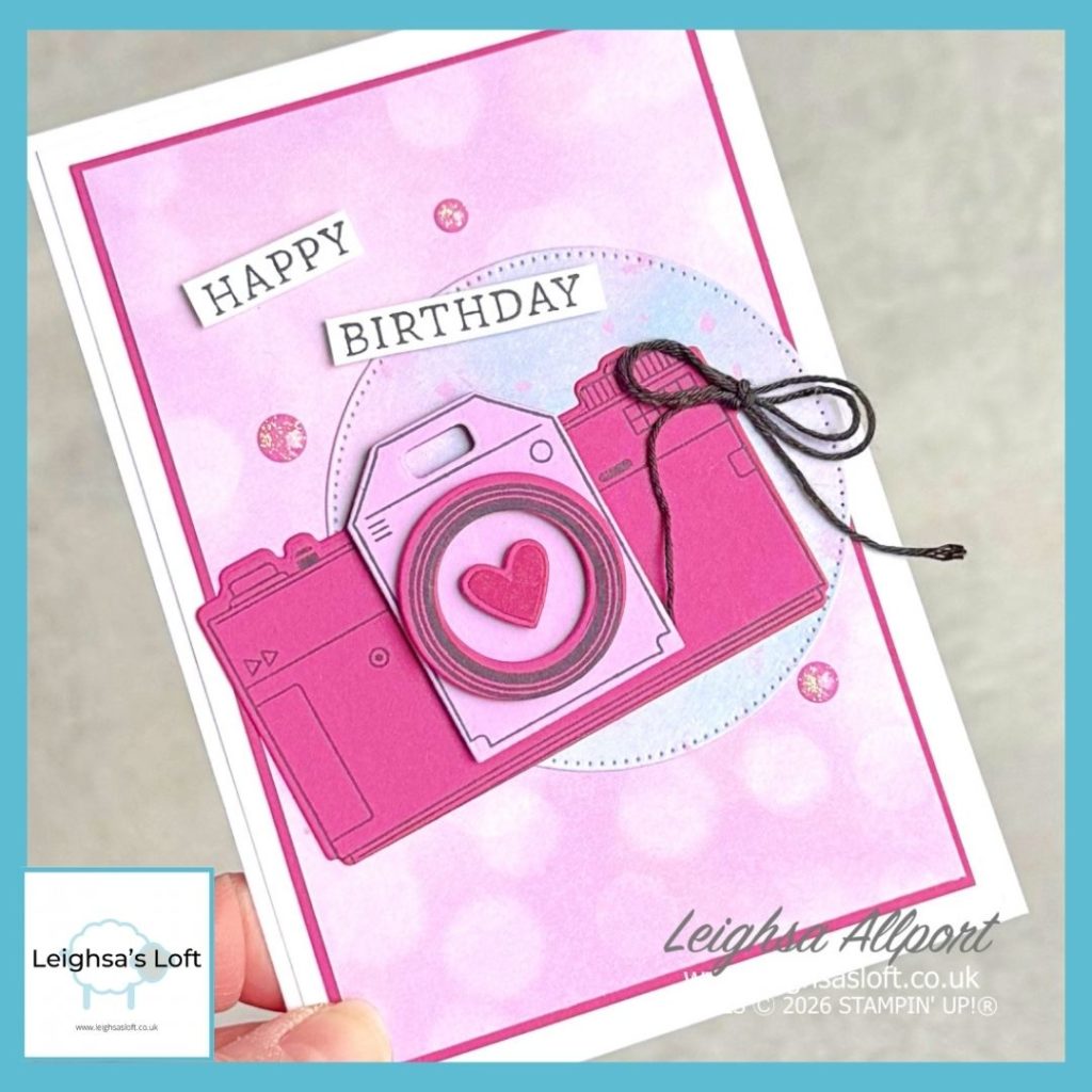Happy Birthday card using the Capturing Smiles Bundle and Beautiful Bokeh DSP.
