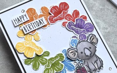 How To Create A Simple Flower Wreath Card