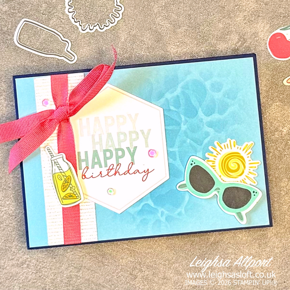 Quick and easy seaside card using the Summer Happiness Bundle