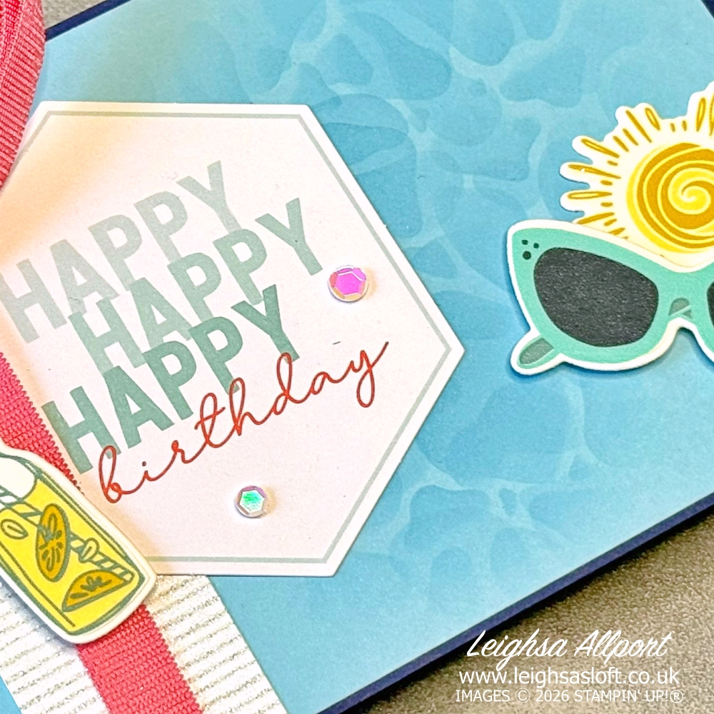 Quick and easy seaside card using the Summer Happiness Bundle