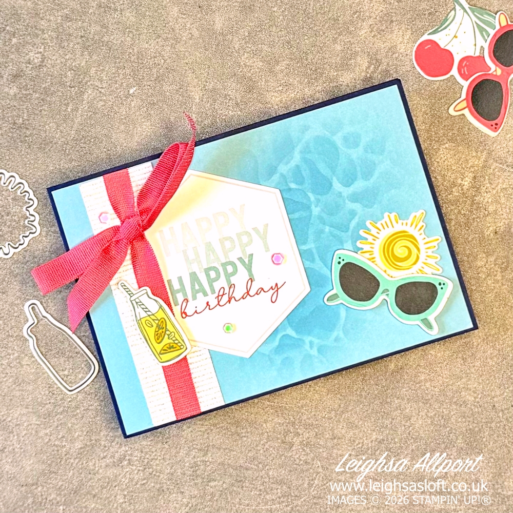 Quick and easy seaside card using the Summer Happiness Bundle