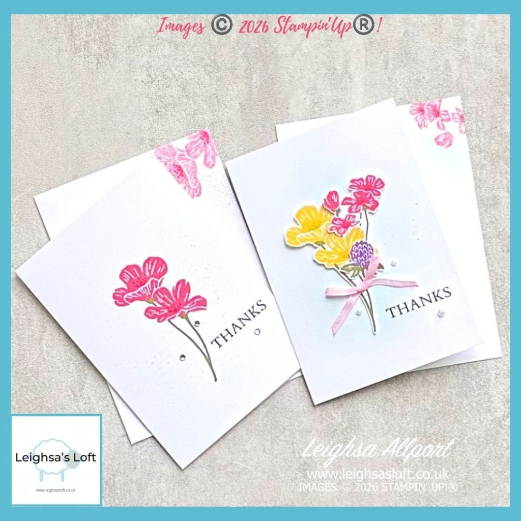 Flowering Meadow Bundle - Thanks Note Cards -Simple Stamping