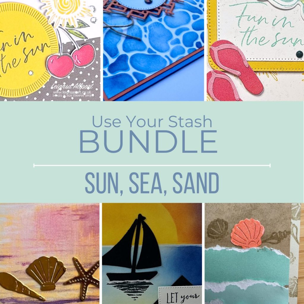 Use Your Stash Tutorial Bundle - Aug '26. Sun, Sea, Sand