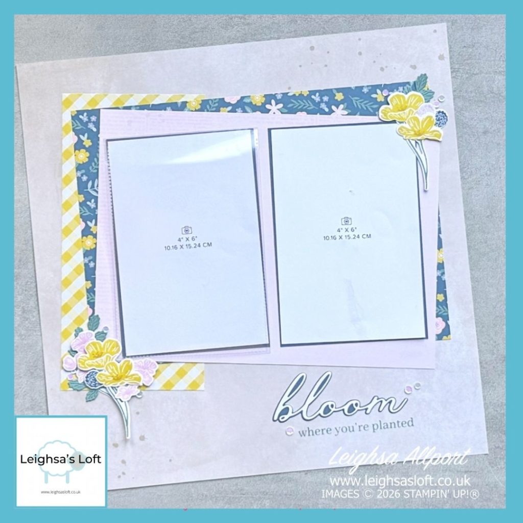 Flowering Meadow Bundle - Bloom Where You're Planted 12"x12" scrapbook page - Everyday Essentials DSP