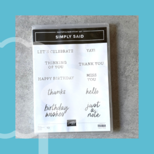 Simply Said Stamp Set