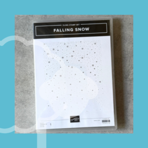 Falling Snow Background Stamp